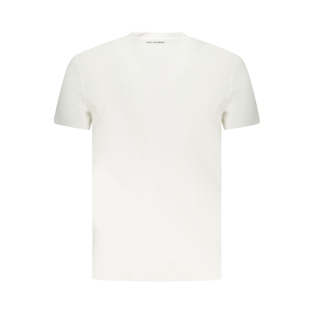 Trussardi White Cotton Men T-Shirt