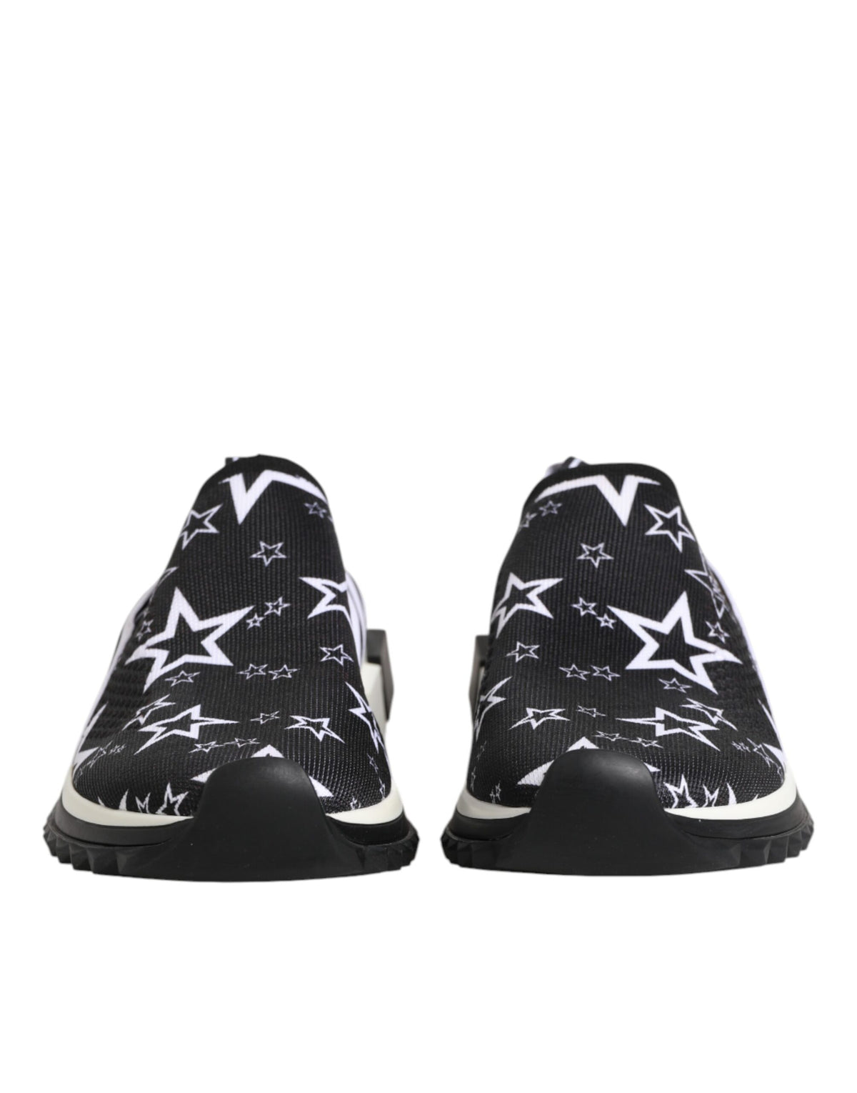 Dolce & Gabbana Black White Sorrento Low Top Sneakers Shoes