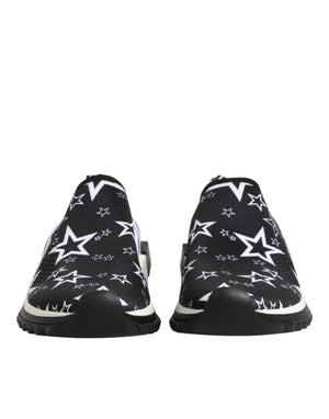 Dolce & Gabbana Black White Sorrento Low Top Sneakers Shoes