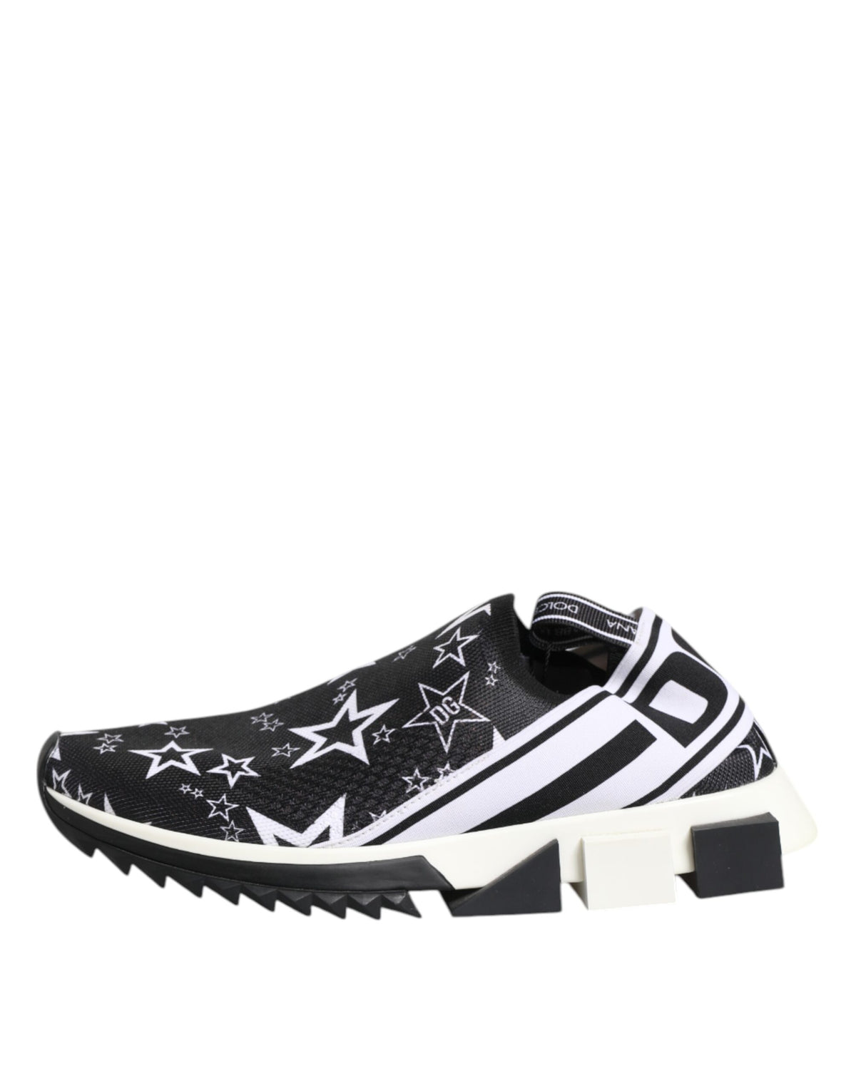 Dolce & Gabbana Black White Sorrento Low Top Sneakers Shoes