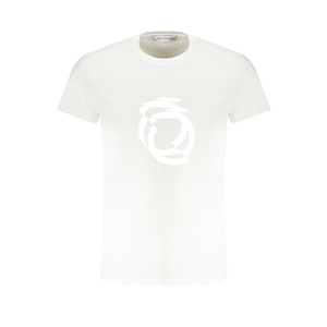 Trussardi Bianco Cotton Men T-Shirt