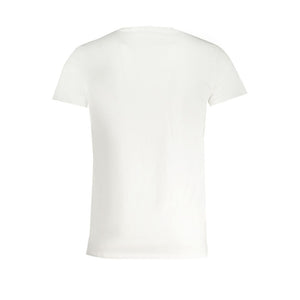 Trussardi Bianco Cotton Men T-Shirt