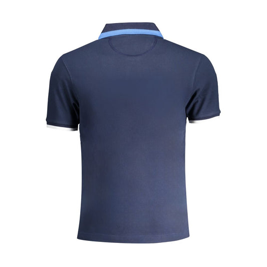La Martina Blue Cotton Men's Polo Shirt