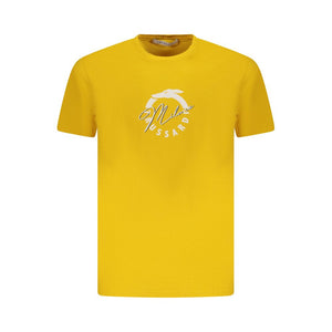 Trussardi Yellow Cotton Men T-Shirt