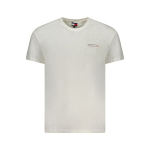 Tommy Hilfiger White Cotton Men T-Shirt