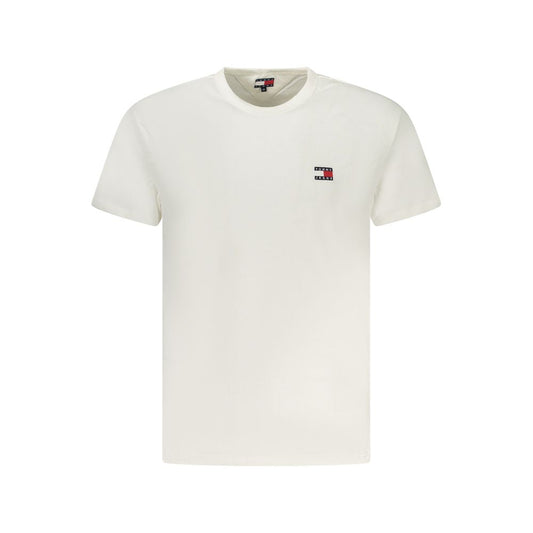 Tommy Hilfiger White Cotton Men T-Shirt