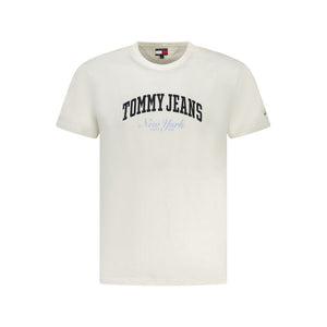 Tommy Hilfiger White Cotton Men T-Shirt