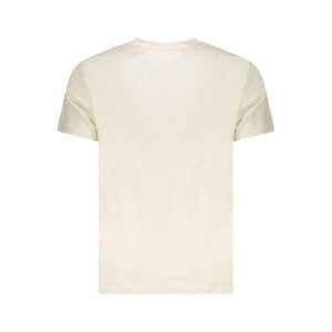 Tommy Hilfiger Beige Cotton Men T-Shirt