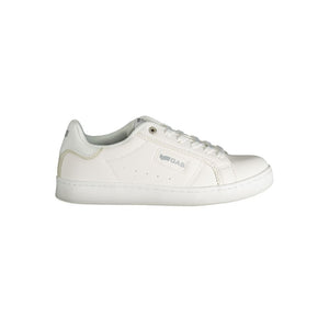 Gas White Polyester Women Sneaker