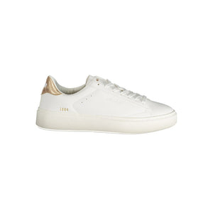Gas White Polyester Women Sneaker