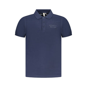Accademia Militare Blue Cotton Mens Polo Shirt