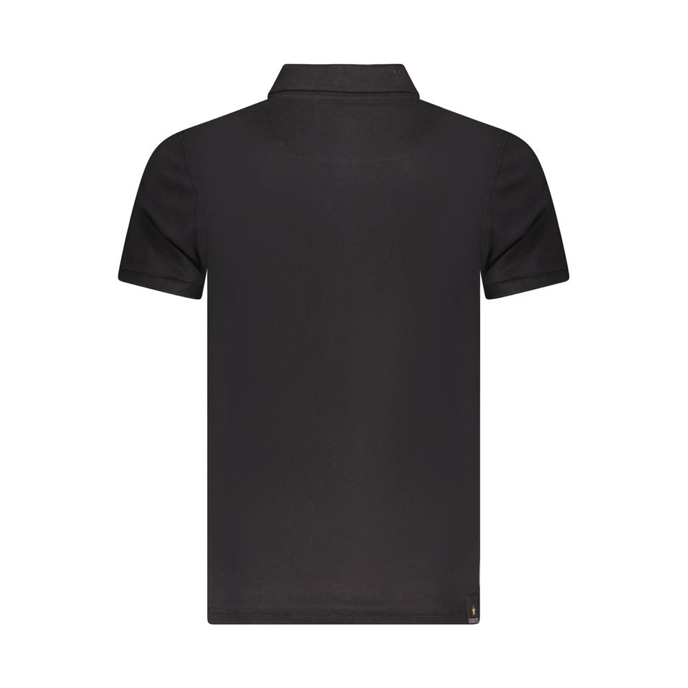Accademia Militare Black Cotton Men's Polo Shirt