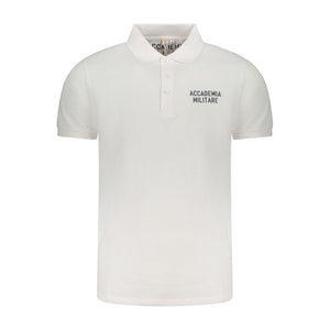 Accademia Militare White Cotton Men's Polo Shirt