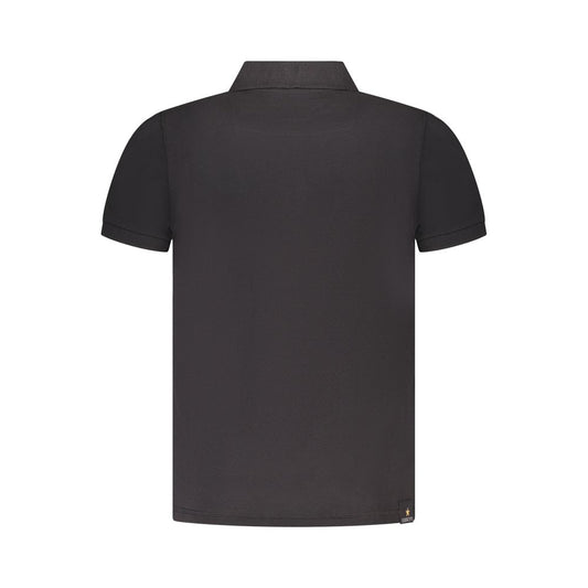 Accademia Militare Black Cotton Men's Polo Shirt