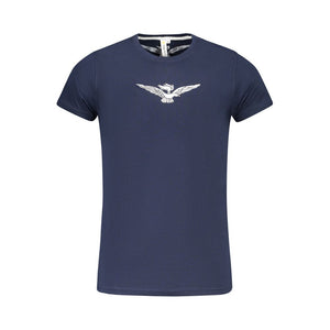 Accademia Militare Blue Cotton Men T-Shirt