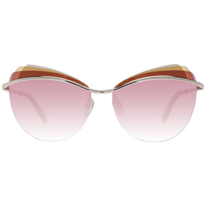 Emilio Pucci Gold Metal & Plastic Sunglasses