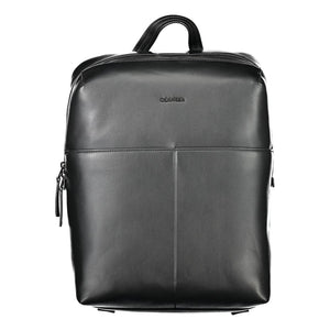 Calvin Klein Black Polyurethane Men Backpack