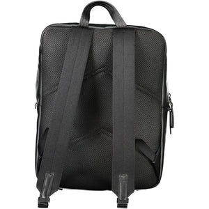 Calvin Klein Black Polyurethane Men Backpack