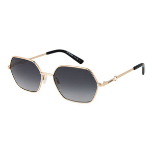 Love Moschino Gold Metal Sunglasses