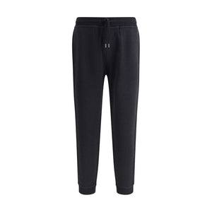 Brunello Cucinelli Black Cotton Joggers (Workout Pants)