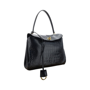 Balenciaga Black Calf Leather Bos Taurus Handbag