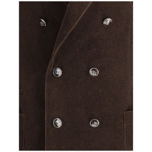 Brunello Cucinelli Brown Cotton Jackets And Coat