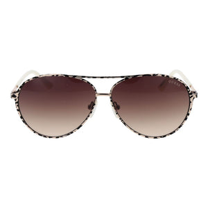 Guess Cream Metal Sunglasses