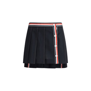 Thom Browne Black Wool Mini Skirt