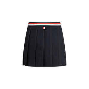Thom Browne Black Wool Mini Skirt