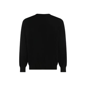 Brunello Cucinelli Black Fleece Wool Sweatshirt