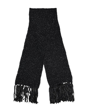 Dolce & Gabbana Black Cashmere Neck Warmer Wrap Shawl Scarf