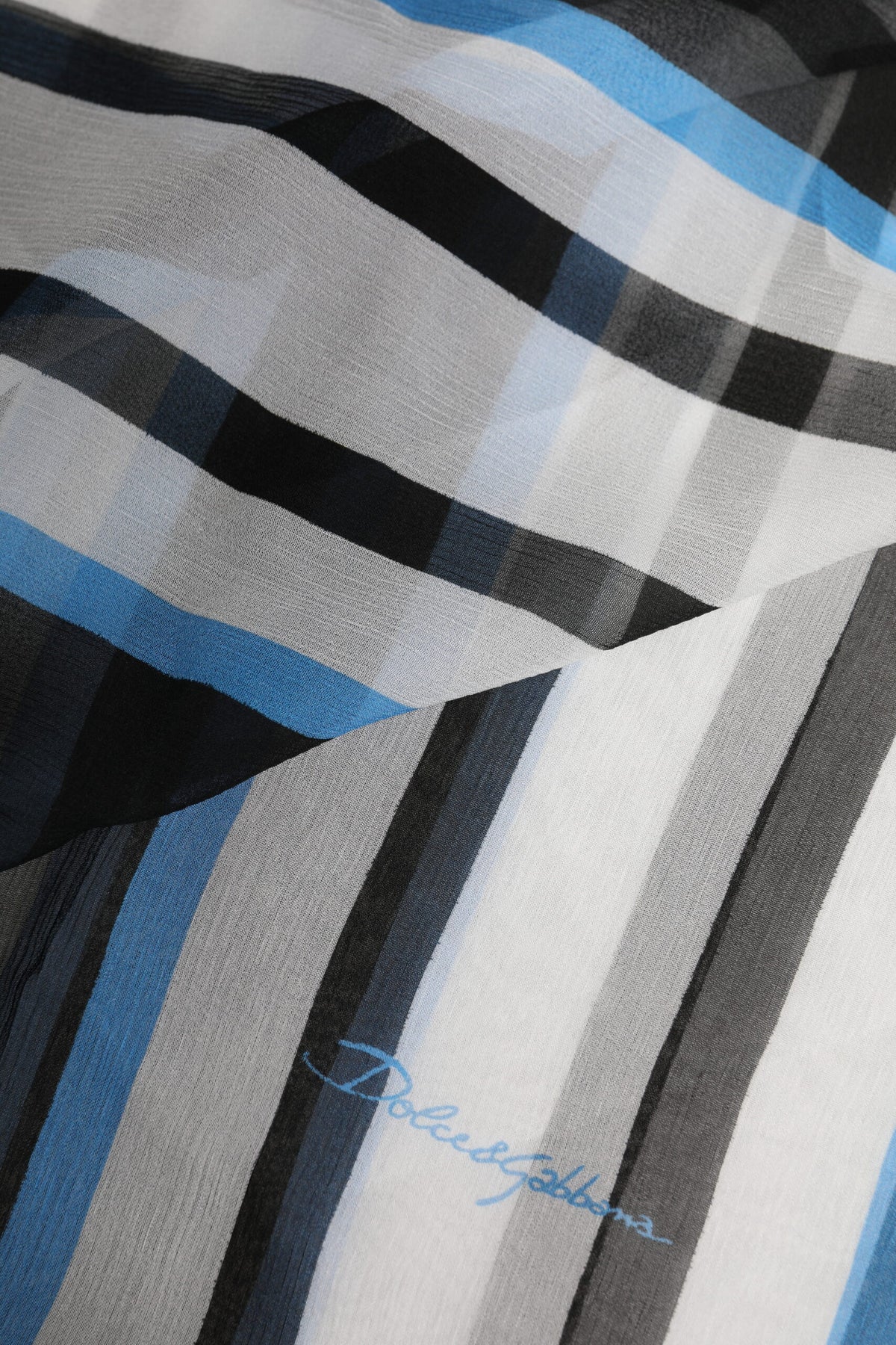 Dolce & Gabbana Multicolor Striped Neck Warmer Wrap Scarf