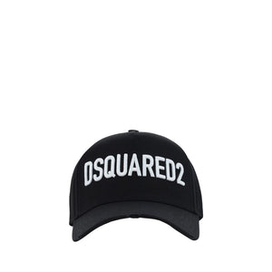 Dsquared² Black Cotton Cap (Baseball Hat)