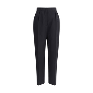 Balmain Black Wool Dress Pants