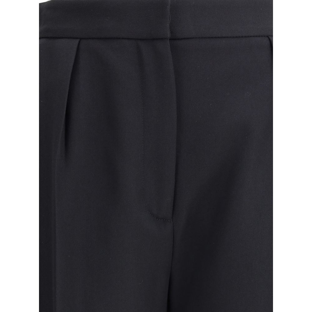 Balmain Black Wool Dress Pants