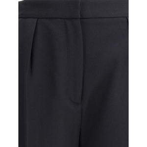 Balmain Black Wool Dress Pants