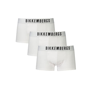 Bikkembergs White Polyester Men's Boxer