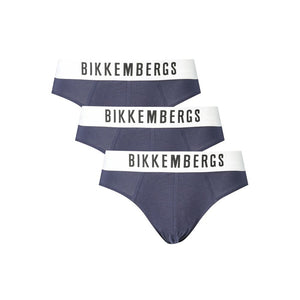 Bikkembergs Blu Polyester Men Underwear