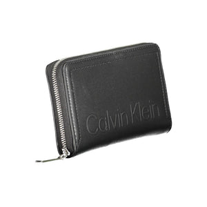 Calvin Klein Black Polyurethane Women Wallet