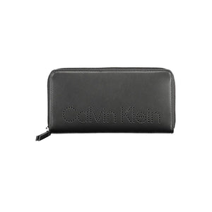 Calvin Klein Black Polyurethane Women Wallet