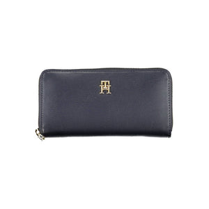 Tommy Hilfiger Blue Polyurethane Women Wallet