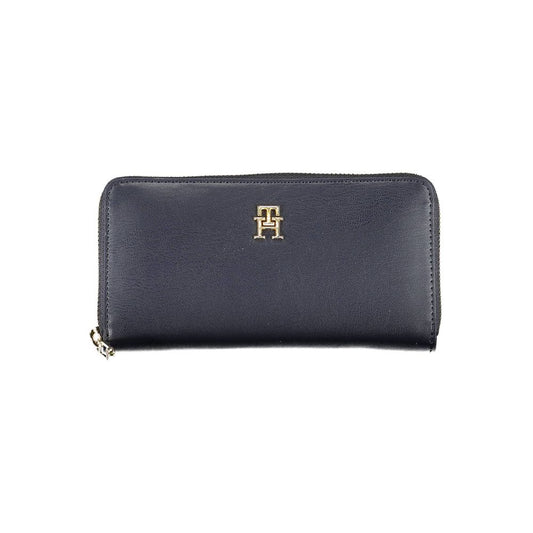 Tommy Hilfiger Blue Polyurethane Women Wallet