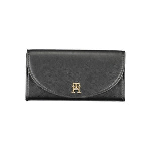 Tommy Hilfiger Black Polyurethane Women's Wallet