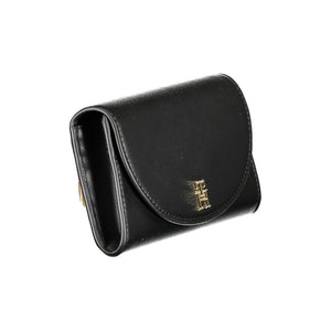 Tommy Hilfiger Black Polyurethane Women's Wallet