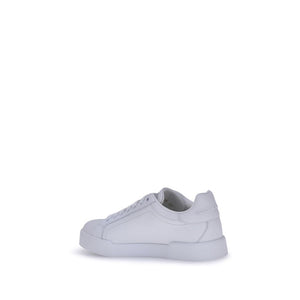 Dolce & Gabbana White Rubber Low Top Sneakers