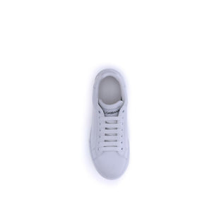 Dolce & Gabbana White Rubber Low Top Sneakers