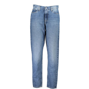 Calvin Klein Blue Cotton Women Jean