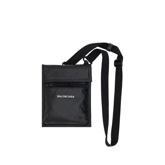 Balenciaga Black Calf Leather Bos Taurus Shoulder Bag