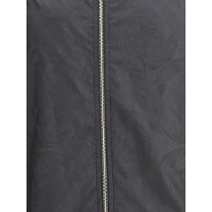 Versace Black Polyester Shell Jacket