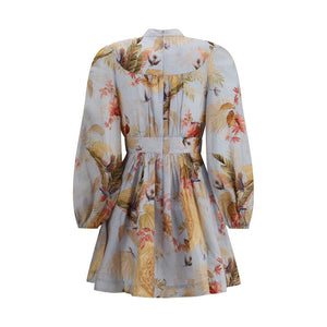 Zimmermann Multicolor Linen Casual Dress